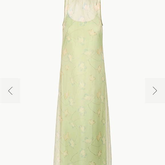 STAUD Dresses & Skirts - STAUD Light Green Floral Maxi Dress